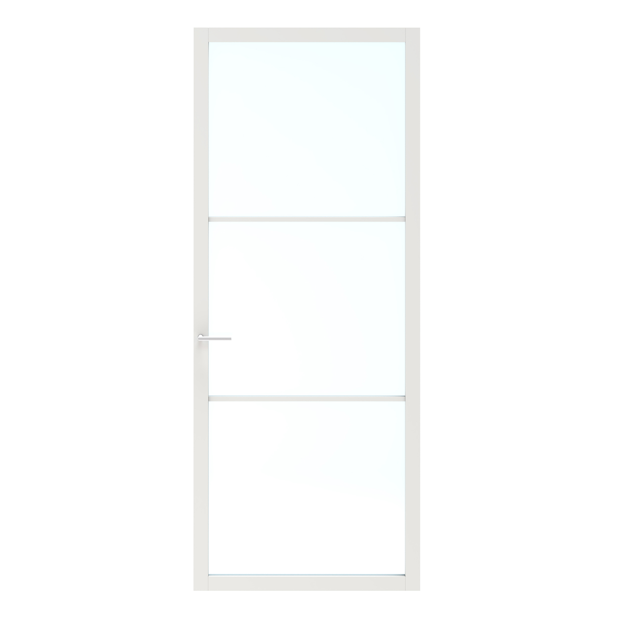Binnendeur Skantrae SSL 14603 Blank Glas Wit Gelakt
